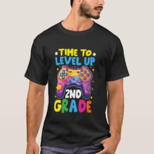 Camiseta Tempo De Escalonar O segundo Grau De Vídeo Criança