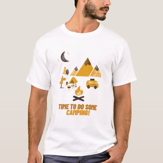 CAMISETA TEMPO DE FAZER ALGUMA CAMPING (Frente)