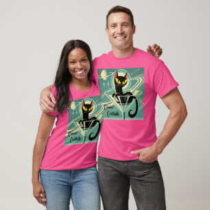 Camiseta Tempo de Futuro Atômico, Black Cat Martini