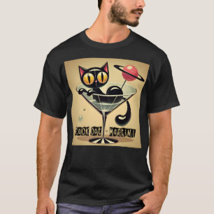 Camiseta Tempo de Futuro Atômico, Black Cat Martini