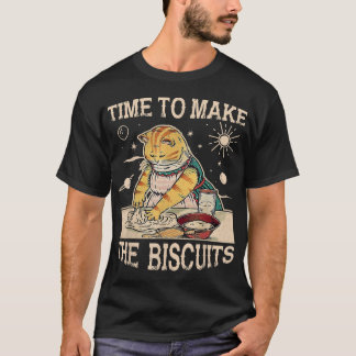 Camiseta Tempo De Gatinho Bonito Para Fazer Os Biscoitos Pa