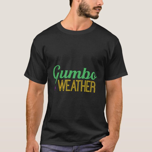 Camiseta Tempo de Gumbo Faça um Gumbo (Frente)