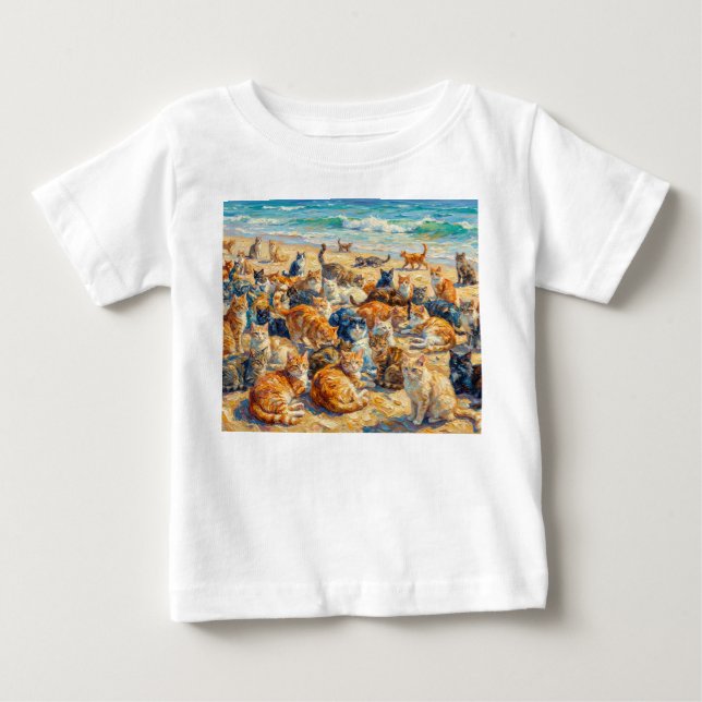 Camiseta Tempo de lazer para gatos (Frente)