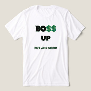 Camiseta TEMPO DE MOÍR BOSS UP Masculino Branco Motivaciona