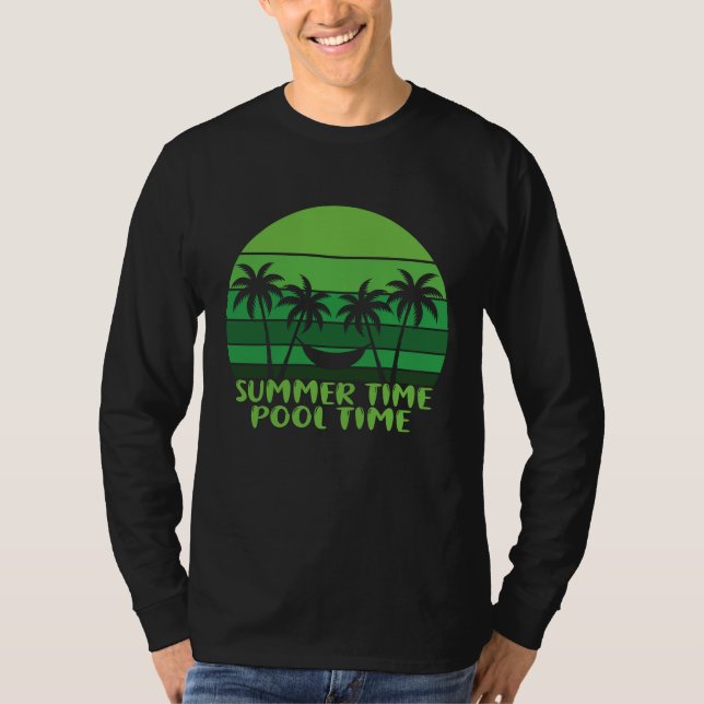CAMISETA TEMPO DE PISCINA DO VERÃO. (Frente)