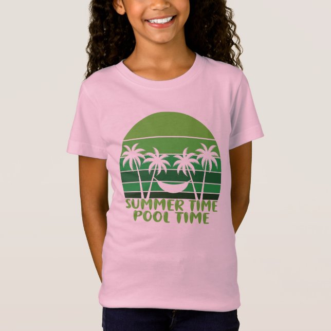 CAMISETA TEMPO DE PISCINA DO VERÃO. (Frente)