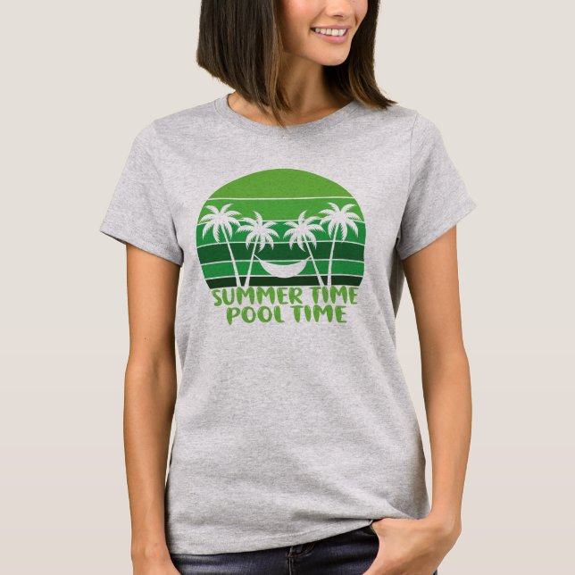 CAMISETA TEMPO DE PISCINA DO VERÃO. (Frente)