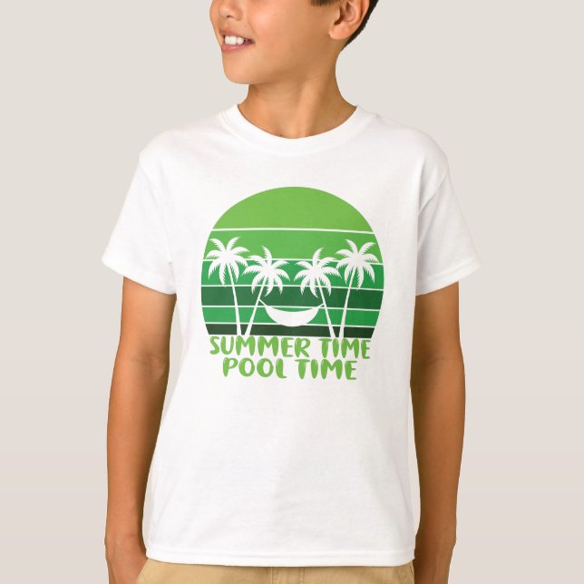 CAMISETA TEMPO DE PISCINA DO VERÃO. (Frente)