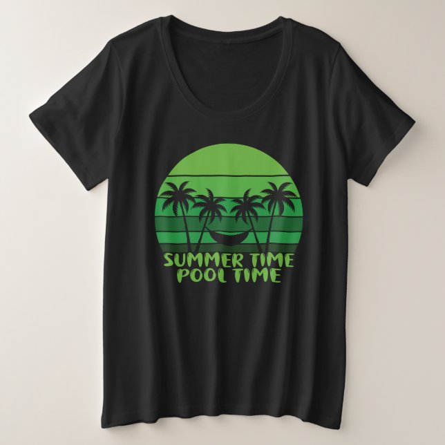 CAMISETA TEMPO DE PISCINA DO VERÃO. (Frente do Design)