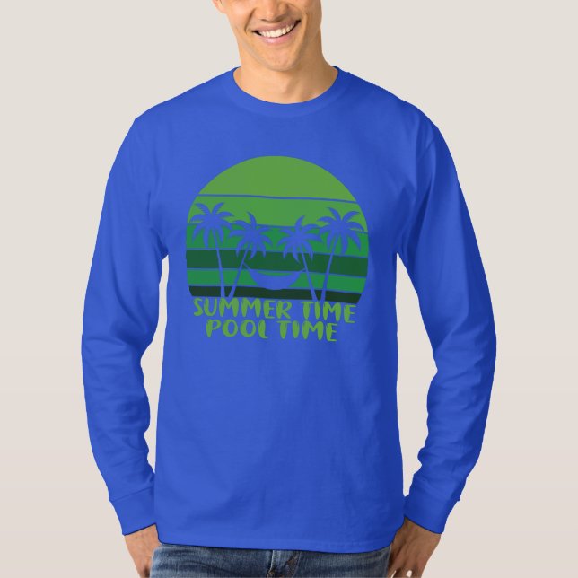 CAMISETA TEMPO DE PISCINA DO VERÃO. (Frente)