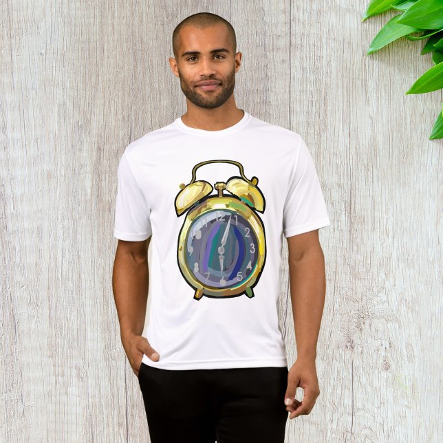 Camiseta Tempo de retrocesso do relógio de alarme Dourado V (Criador carregado)