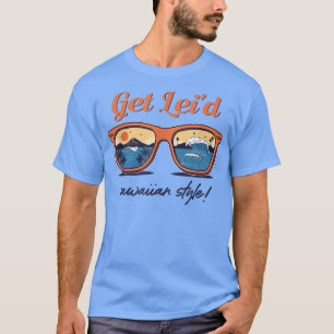 Camiseta Tempo de Roupa de Verão do estilo Leid Havaiano