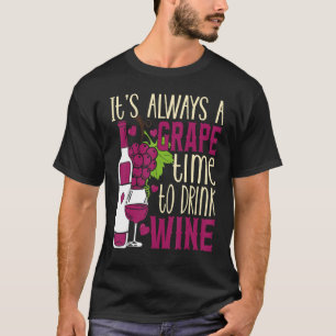 Camiseta Tempo De Uva Para Beber Vinho Connosão Do Vinho