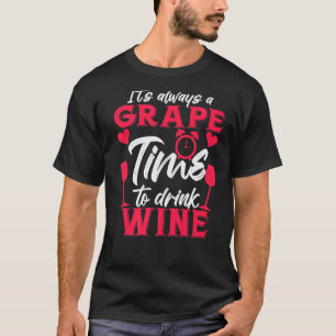 Camiseta Tempo De Uva Para Beber Vinho Connosão Do Vinho