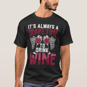 Camiseta Tempo De Uva Para Beber Vinho De Arma Connoisse
