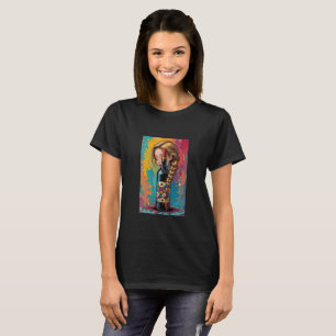 Camiseta Tempo de Vinho Novidade Gráfica Bonita para Mulher