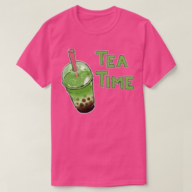 Camiseta Tempo do Chá de Bolha Itx27s (Frente do Design)