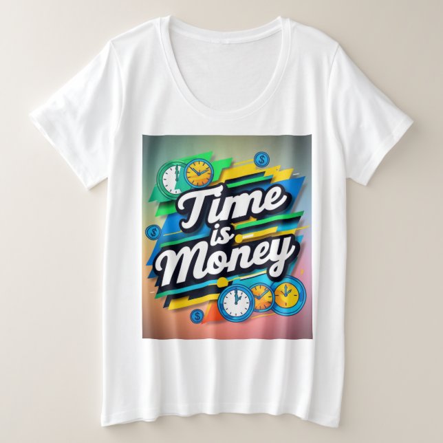 Camiseta Tempo é dinheiro (Frente do Design)