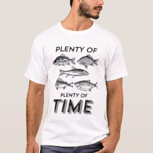 Camiseta Tempo engraçado da abundância dos peixes da