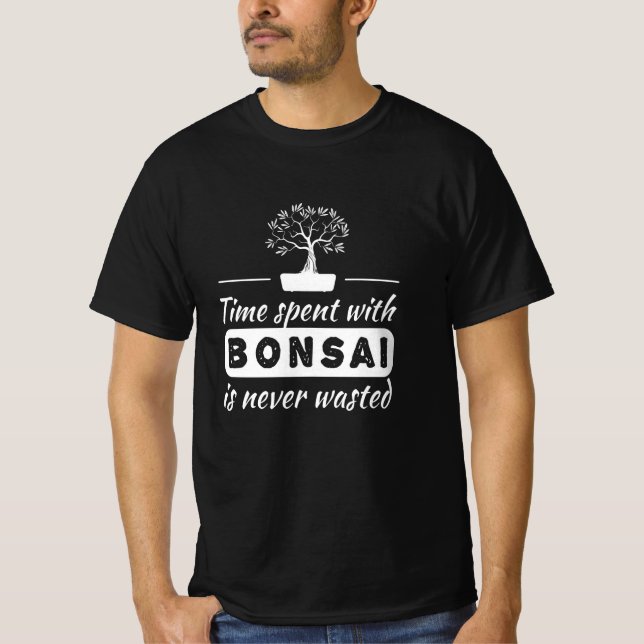 Camiseta Tempo Gasto Com Bonsai (Frente)