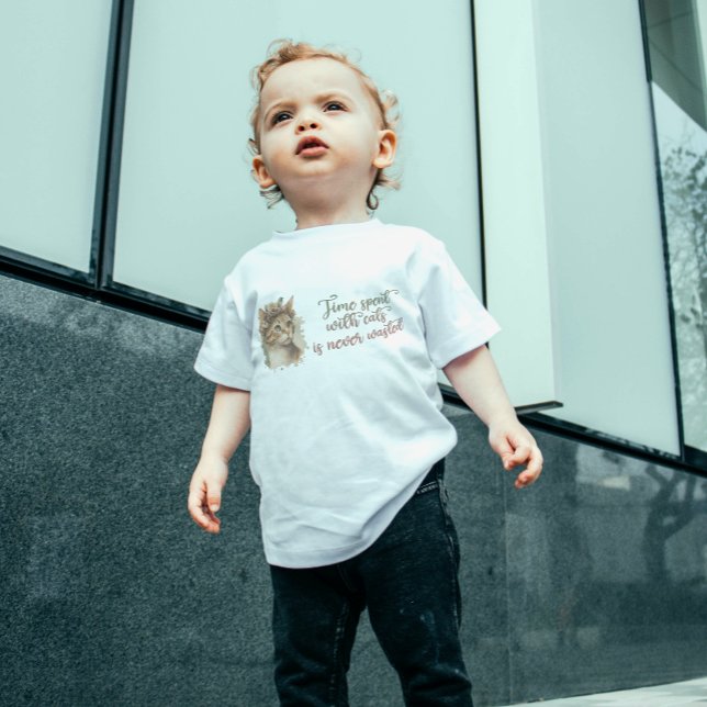 Camiseta Tempo Gasto Com Gatos Cachorros Cachorros Design (Criador carregado)