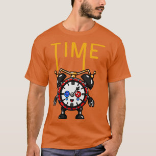 Camiseta Tempo Ilustração Engraçada Alarme Steampunk Surrea