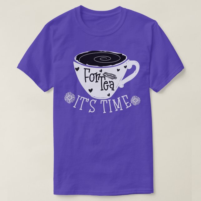 Camiseta Tempo Itx27s para Tea Tea Time enquadrado 1 (Frente do Design)