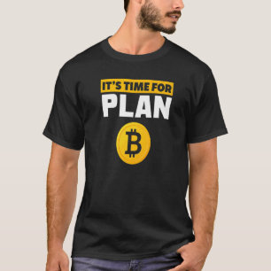 Camiseta Tempo para a Crypto-currency do Plano B BTC