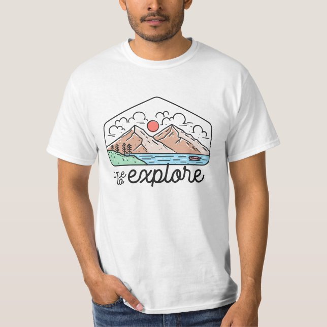 Camiseta Tempo Para Explorar A Aventura (Frente)