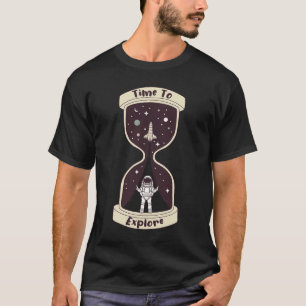 Camiseta Tempo Para Explorar Espaços Espaciais Da Astronaut