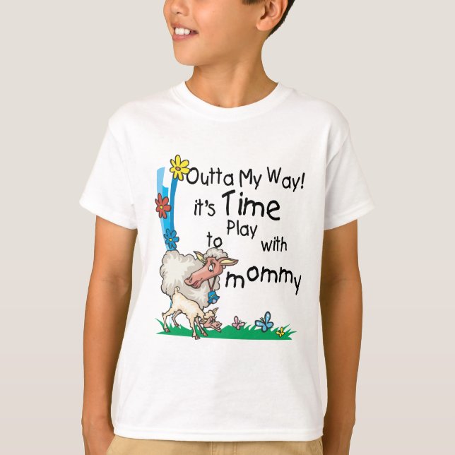 Camiseta Tempo para jogar com a Mamãe2 (Frente)
