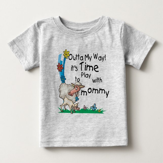 Camiseta Tempo para jogar com a Mamãe2 (Frente)