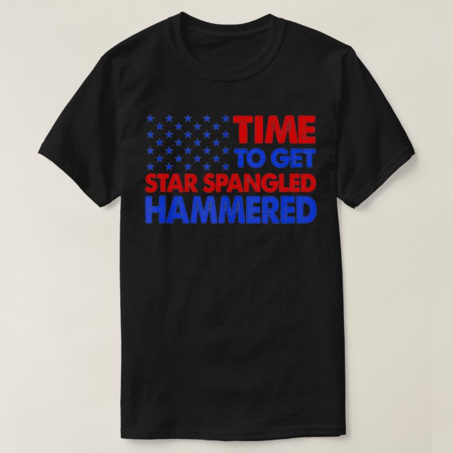 Camiseta Tempo Para Obter Espingardas De Estrelas Amarradas (Frente do Design)