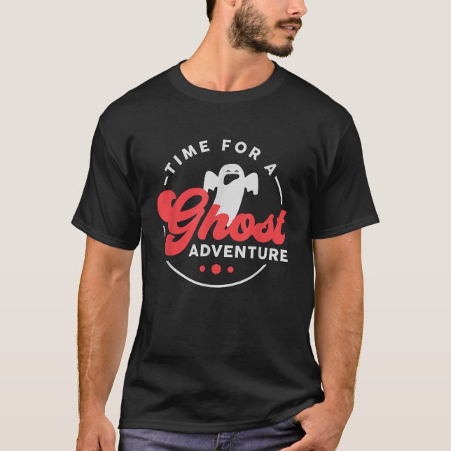 Camiseta Tempo Para Um Fantasma Ghost Hunter Paranormal (Frente)