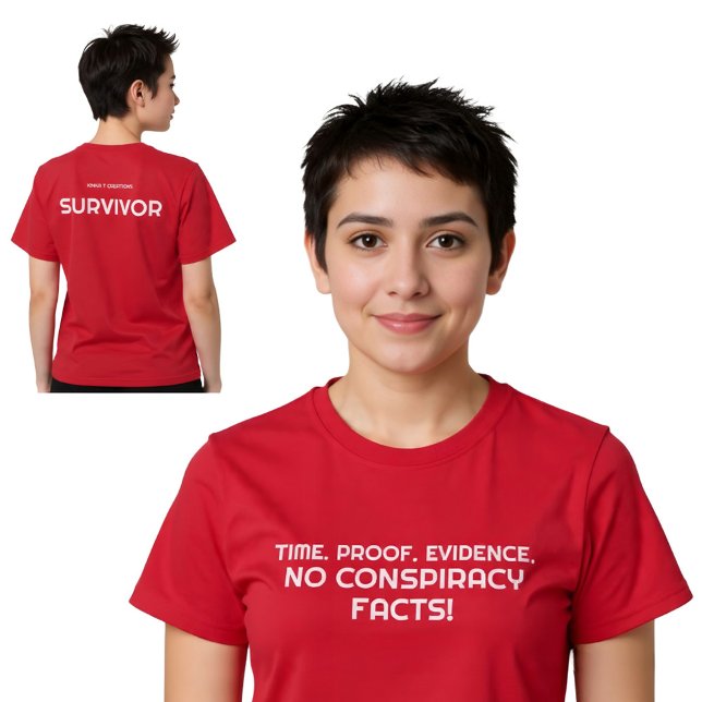 Camiseta Tempo. Prova. Evidência.  (Criador carregado)