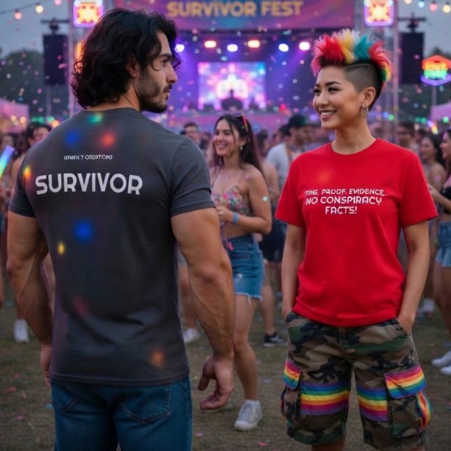 Camiseta Tempo. Prova. Evidência.  (Criador carregado)