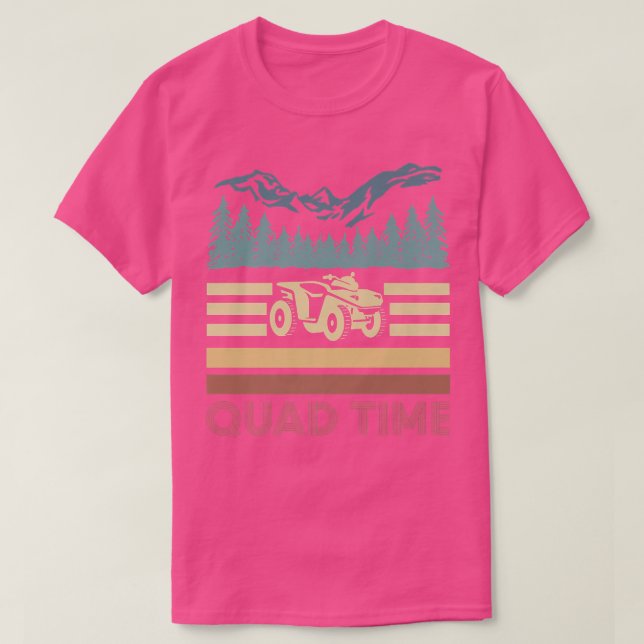Camiseta Tempo Quad Retro do Vintage (Frente do Design)