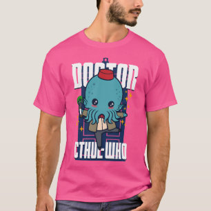 Camiseta Tempo Whovian Doutor Cthul-Who Cute Kawaii Cthulhu