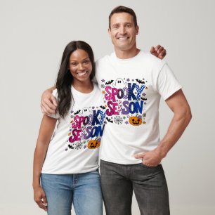 Camiseta Temporada Assustadora Bissexual de Halloween