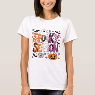 Camiseta Temporada Assustadora de Halloween Lésbica