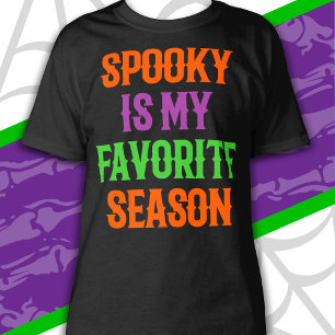 Camiseta Temporada Assustadora Feliz Halloween Engraçado Ha