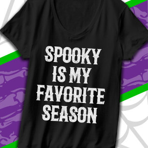 Camiseta Temporada Assustadora Feliz Halloween Engraçado Ha