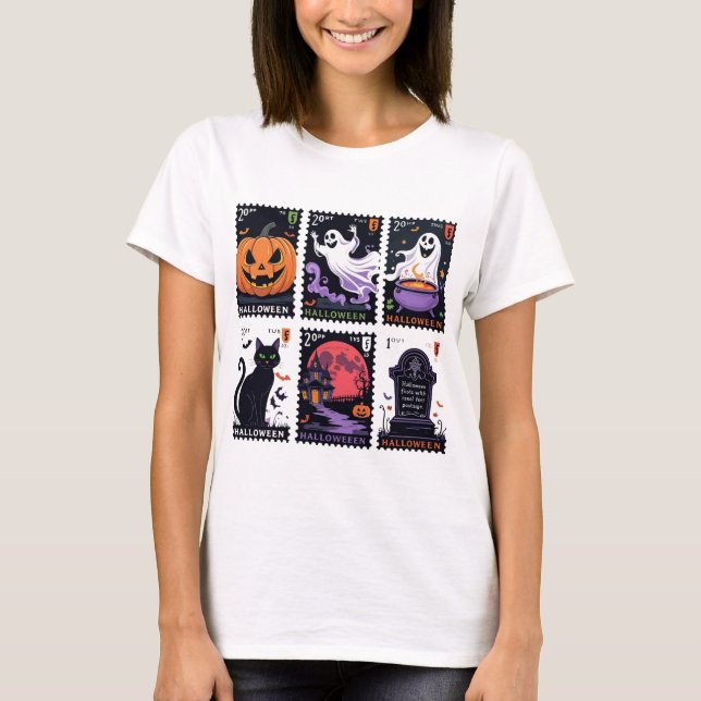 Camiseta Temporada assustadora retrô  (Frente)