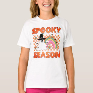 Camiseta Temporada Assustadora Vibrações de Halloween-45634