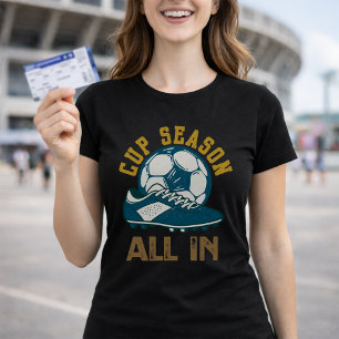 Camiseta Temporada da Copa de Futebol Vibes do Torneio Tudo