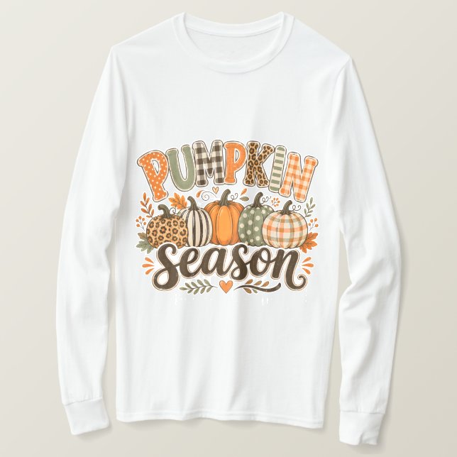 Camiseta Temporada de Abóbora  (Frente do Design)
