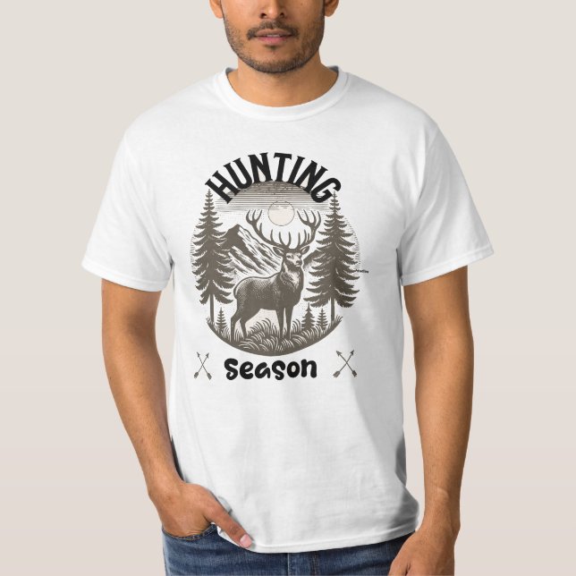 Camiseta Temporada de Caça Natureza  (Frente)