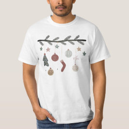 Camiseta temporada de celebração do Natal 