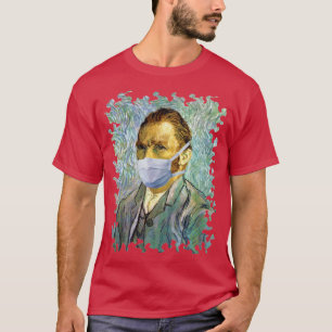 Camiseta Temporada de Gripe Autorretrato de Van Gogh com Má