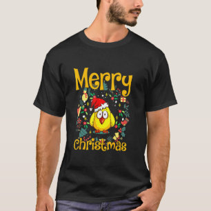 Camiseta Temporada de Natal Férias de Galinha Fazendeiro Th